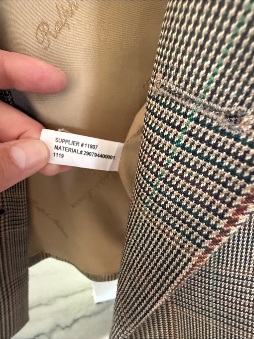 Ralph Lauren Purple Label Women’s Camden Glen Plaid Wool Blazer | Size 8 - Picture 8 of 11